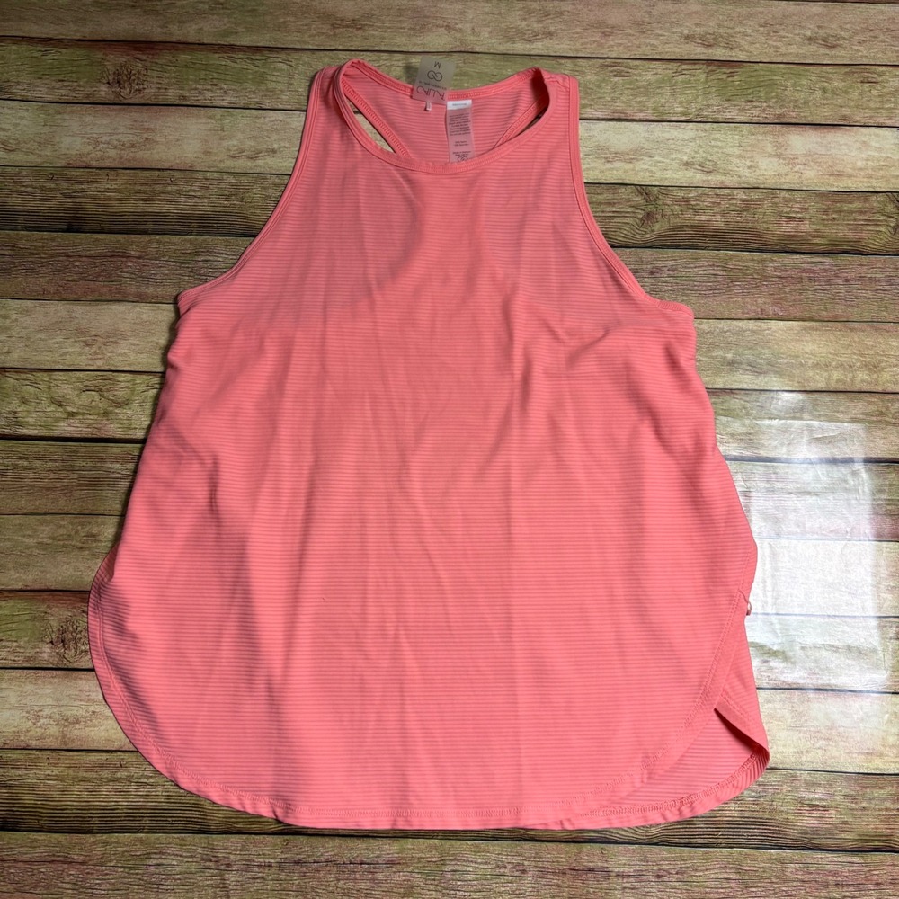 CALIA by Carrie Underwood Pink Ribbed Racerback Active Tank Top WAX11126 Medium